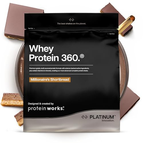 The Protein Works - Proteine Whey 360 ​​Extreme in Polvere - Frolla Millionaire - Frullato Ad Alto Contenuto Proteico - Con Glutammina, Vitamine e Minerali - 1,2kg