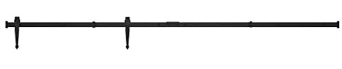 vidaXL Mini Schiebetürbeschlag Set, Schiebetürsystem für Schranktüren, Schiebetür Komplettset, Laufschiene für Schiebetür, Kohlenstoffstahl 183cm