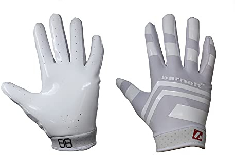 Barnett FRG-03 Blanc (M) Gants de Football américain de Pro Receveur, RE,DB,RB