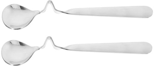 Gatuida 2stücke Teiliges Honiglöffeln Mit Gebogenem Griff Multifunktionale Rührlöffel Für Milch Kaffee Tee Und Dessert Spülmaschinenfest Und Langlebig
