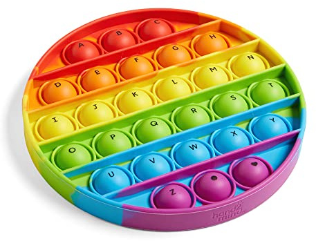 Learning Resources Tavolette di Bolle Sensoriali dell’Alfabeto, Giocattolo Antistress spingi e scoppia, Esercizi dell’Alfabeto per l’età prescolare, Giocattoli di alfabetizzazione (Set da 6)