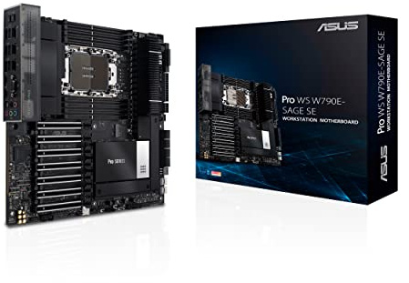ASUS Pro WS W790 SAGE SE Carte mère Intel LGA 4677 CEB, PCIe 5.0, 7 slots xPCIe 5.0 x16, DDR5 R-DIMM, 2x10G BMC LAN, gestion à distance de qualité serveur LAN, USB 3.2 Gen 2x2 Type-C® avant et arrière