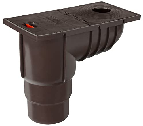 PL Regensinkkasten Ø 50-125mm Regenrohrablauf Dachrinnenablauf Sinkkasten Hofablauf Braun