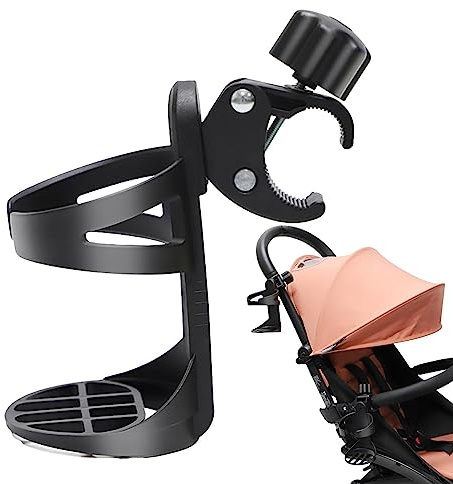 Rollstuhlbecherhalter | Kinderwagen-Fahrrad-Flaschenbecher-Organizer-Halter - Verstellbarer tragbarer Motorrad-Getränkehalter, Getränkehalter, Fahrrad-Wasserflaschenhalter für Fahrrad Ventdouce