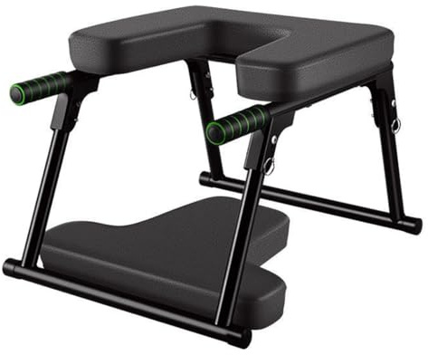 LANGWEI Foldable Inversion Chair, Multifunctional Home Fit & Inversion Stool, Headstand Bench, Yoga Equipment for Practice Head Stand, Shoulder Stand and Strength Training,Black