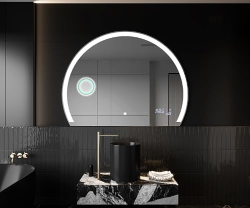 A ARTFORMA Specchio 100x75 cm OKRHC222 x58, LED, Illuminazione