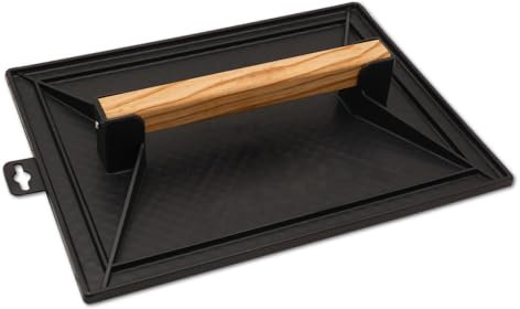DEWEPRO Planche à râper PS 350 x 270 mm avec manche en bois – pour lisser le plâtre et le plâtre extérieur