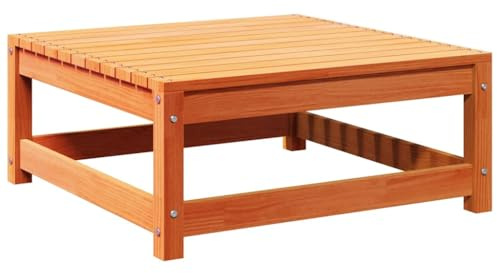 vidaXL Gartenhocker Wachsbraun 70x70x30 cm Massivholz Kiefer