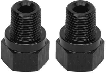 Engin Swap Öldrucksensor Adapter, 2 Stück 1/8 Zoll NPT Außengewinde auf M10x1.0 Innengewinde Aluminiumlegierung Öldruckmessgerät Take Off Adapter für Fahrzeug