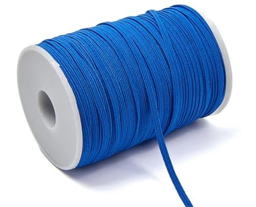 3,0 mm 6 mm coloré élastique ruban à coudre élastique élastique spandex bande garniture tissu couture bricolage vêtements accessoires 30-100 mètres-bleu-3,0 mm 30 mètres