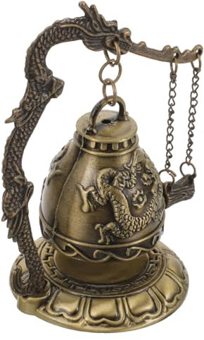 MERRYHAPY Chinesische Ornamentglocke Mit Drachenmuster Traditionelle Glockenstatue Für Wohnzimmerdekoration