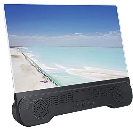 Ampliación de pantalla celular, pantalla de aumento de teléfono móvil de 14 pulgadas, pantalla 3D HD, lupa de teléfono móvil con altavoz