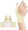 2Pcs Tutore Pollice Destro Sinistro Elastico Tutore per Rizoartrosi Tutore Mano Sinistra Traspirante Leggera per Tunnel Carpale Pollice Dolore e Infortuni Tendinite e Slogature （Beige）