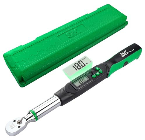 SK 3/8 Drive Digital Torque Wrench, 6.8 to 135 N-M, LED Display, Four Units of Measure & Flash Notification