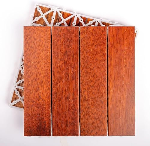 HGOuhK Wooden bath mat Shower Pedal Pad Splicing Balcony Floor Pedal Self-laying Plastic Wood Decking Tiles For Bathroom, Outdoor Shower & Spa Multipurpose(1pcs)