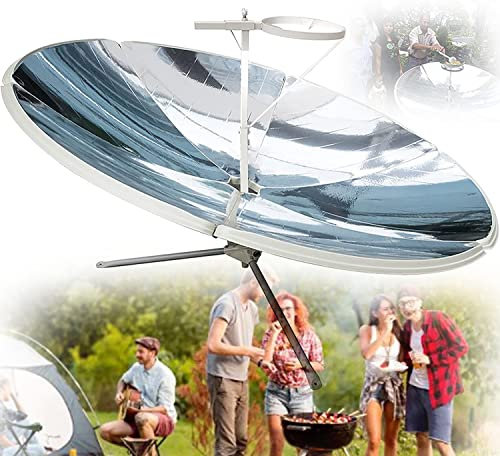Fornello solare portatile da 61 pollici Fornello solare da 2000 W Fornello solare da campeggio Fornello solare Fornello per camper per tutte le stagioni, all'aperto, cottura, cottura a vapore