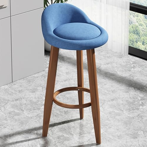 Tabourets de bar modernes pour petits espaces, chaise de salle à manger confortable sans accoudoirs pour la maison, la chambre à coucher, le bureau, chaise de travail réussie en grain de noyer et