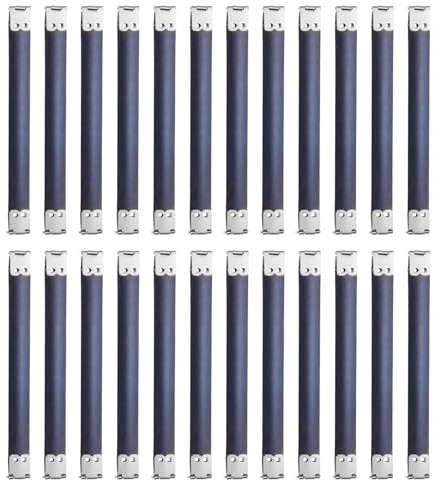 QUARKZMAN 24Pcs Marco Flexible Interno de Metal, 15cm/5.9 Marco de Monedero con Cierre de Beso, Bisagras para Bolso, Clip para Cartera, Manualidad, Fabricación de Monederos, Plateado
