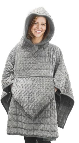 Tvouanz Wearable Weighted Blanket for Adults, Sensory Calming Heavy Blanket for Improved Sleeping, 10lbs/4.54kg, 54 * 47 inch