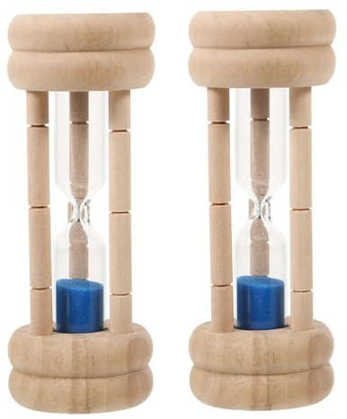 CIYODO 2 pezzi Timer Sabbia per da Minuti per Lavarsi Denti Timer Visivo Decorativo e Portatile per Insegnare Abitudini Sane e Gestire Attività Classe