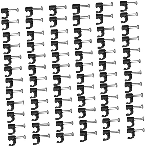 SHINEOFI Grapas para Cables y Clips de Cable Duradero Soporte Compacto Coaxiales y Eléctricos