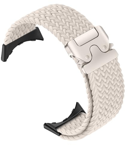 RanBluu flätat armband för Google Pixel Watch 4/3 45 mm, elastiskt nylon, ersättningsarmband, tyg sportband för pixel klocka 4/3 45 mm, Nylon