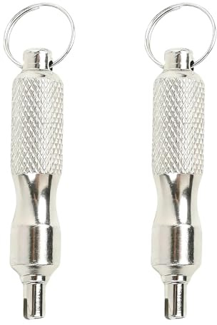 2Stk Ventilschlüssel,Reifenventil Werkzeug,Reifenventilentferner,Fahrradventil,Ventilausdreher,Ventilkernentferner Ventildreher,Click Valve,Removal Tool für Presta Schrader Ventile,Reparatur Fahrräder