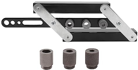 Tyenaza Hole Punch Locator Self Centering Doweling Jig Adjustable Drilling Guide Template DIY Woodworking Tool Kit