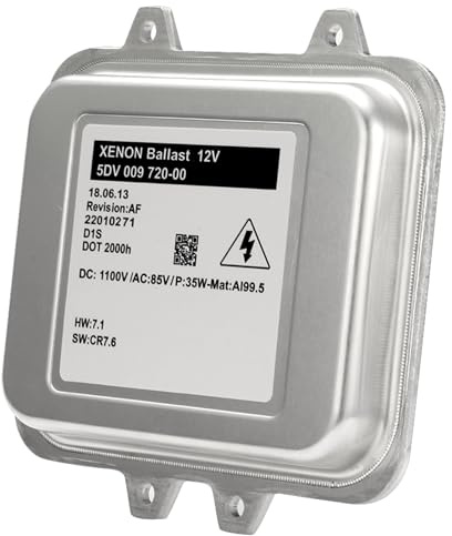 Xenon Steuergerät Vorschaltgerät Ballast 5DV009720-00 Kompatibel mit Opel Astra J Insignia A Kompatibel mit BMW X5 X6 Kompatibel mit Skoda Octavia II D1S HID 12V