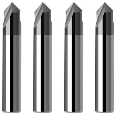 Hartmetall-Fasenfräser, 60°, 90°, 120°, beschichtet, 3 Schneiden, 1 Stück(D6xR60x50L)
