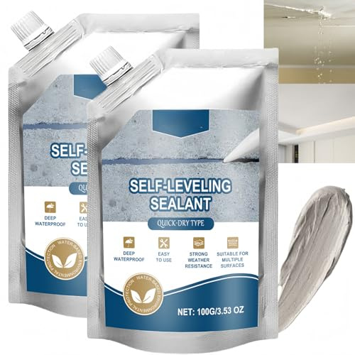 2pcs Concrete Crack Filler,Conc/rete Repair Caulk,Outdoor Adhesive,Waterproof Concrete Repair Sealant,Floorboard Gap Filler,Concrete Quick-Drying Adhesive,Waterproof & Weather-Resistant,Quick Setting