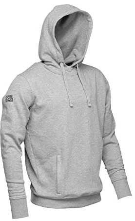 JCB - Work Hoodies for Men - Men's Hoodies - Essential Hoodie - Grey, Size Large