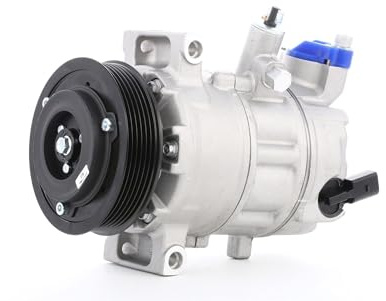 RIDEX A/C Kompressor für Klimaanlage Klimakompressor mit ID: PXE16 Kältemittel: R134a PAG 46 mit 110mm Riemenscheibe 6-Rillen Kompatibel mit VW Golf 6 5K1 5K0820803JV 5K0820803GV 5K0820803CV 447K0119