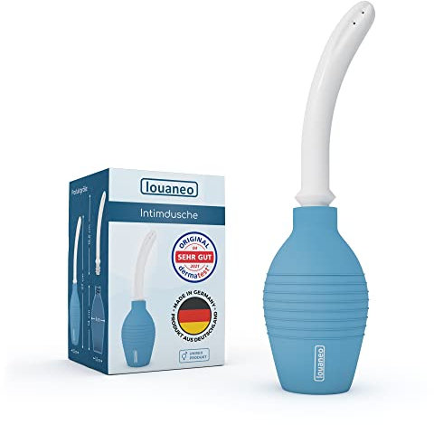 Dermatest: Sehr Gut - louaneo® Bidet für Frauen & Männer - Einlauf Set zur Spülung + Reinigung inkl. Anleitung