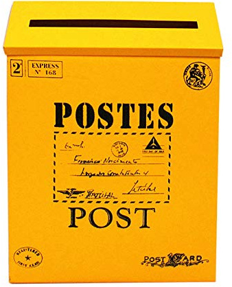 Briefkasten, Retro, Metall, Wandmontage, Briefkasten, Zeitungsbox, Postkasten, Gartendekoration, Eisen, 3#, 1#