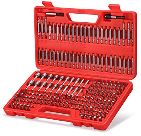 ARUCMIN 214-Piece Screwdriver Bit Set S2 Steel Drill bit set Power Bit Set with Security Bits