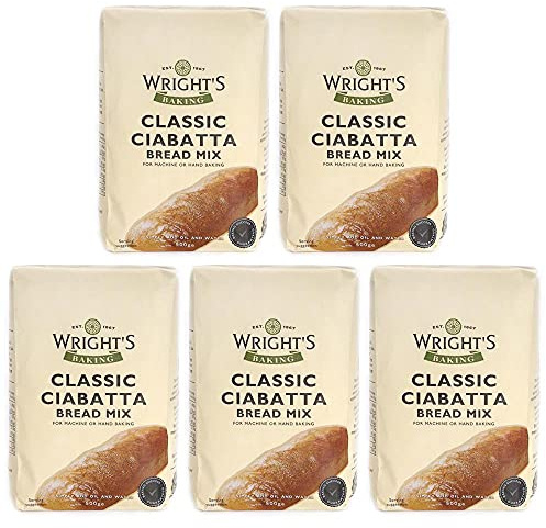 Wright's Baking Classic Ciabatta Bread Mix 500g (Pack of 5)