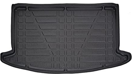 SCOUTT | Kofferraumwanne Laderaumwanne Kompatibel mit Korando ab 2020 (Obere und Untere Boden), mit Hoher Rand, Kofferraum-Schutzmatte, Geriffelt, Aufrollbar