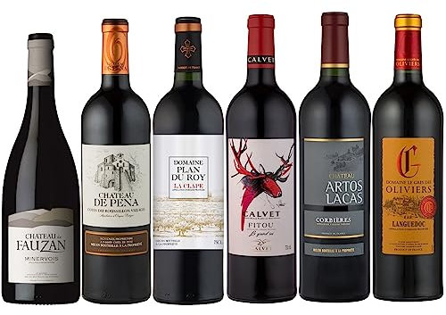 La Grande Vinothèque - Wein Probierpaket - Auswahl von 6 Rotweinen unserer Weingüter aus Südfrankreich (6 x 0,75L)