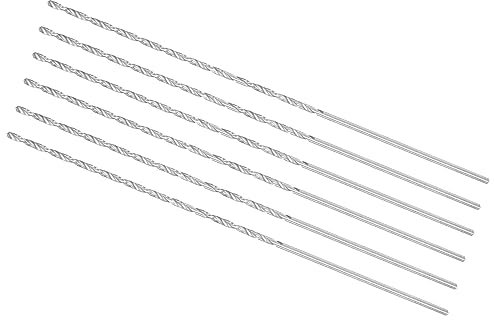 CoCud Extra Long Twist Drill Bits, 3mm Drill Bit Diameter 300mm Total Length, High Speed Steel Twist Drill Bit - (Applications: for Hardened Metal Woodwork Plastic Aluminum), 5-Pieces