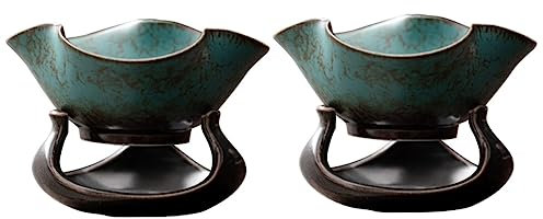 PHENOFICE 2sätze Kerntyp Retro Teefilter Aus Keramik Dekorativ Und Funktional Für Teeliebhaber Und Stilvolle Teezeremonien