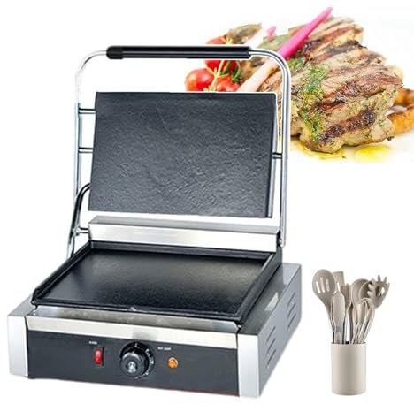 Sandwichera Eléctrica | Tostadora De Sándwich De Llenado Profundo | Máquinas Para Hacer Waffles Y Prensas De Pan Antiadherentes De 1800W/2200W | Parrilla Lisa Y De Acero Inoxidable,2200W