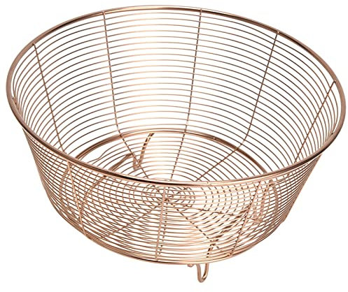 TARSHYRY Colador de Metal, Filtrador de Malla de Alambre de Acero Inoxidable Metal con Colador de Malla de Alta Resistencia para Drenaje de Agua, Lavado de Frutas