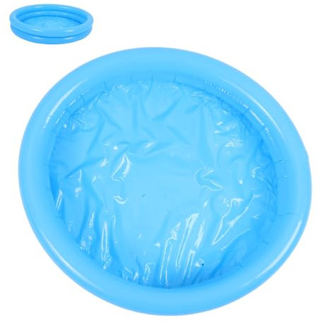 UKCOCO Piscine Gonflable pour Garçon et Filles PVC Ronde, Pataugeoire Extérieure Familiale, Double Couche, Piscine Bébé Jardin pour Jeux D’Eau et Activités Ludiques en Plein Air