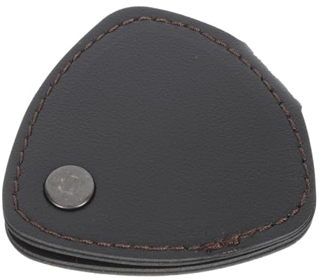 Toddmomy Bolsa de púa de Guitarra Soporte para púas de Guitarra eléctrica Bolsa de plectro de selección de a Soporte de Almacenamiento Billetera de plectro Cuero Negro