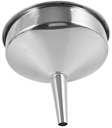 TIDTALEO Embudo Grande De Acero Inoxidable Embudo Para Aceite De Motor Para Transferencia De Líquidos Automotrices Industriales Diseño Extra Grueso Para Gasolina Para Combustible