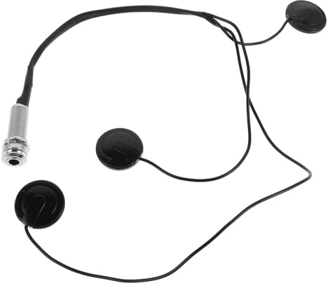Gatuida Piezo Tonabnehmer für Harfe und Geige mit Einfacher Installation Schwarzer Gummi und Kupfermaterial Präziser Schallwandler für Auftritte und Spielen