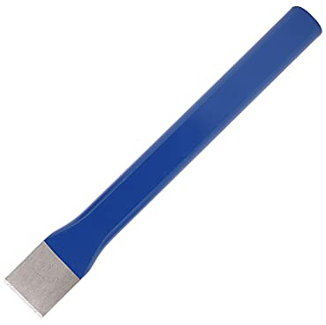 Cincel utilitario plano profesional de acero de aleación de cromo vanadio, herramienta de mampostería duradera para mantenimiento de ingeniería y pulido fino, 174 mm de longitud,
