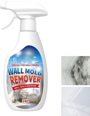 Mold Remover Spray,Wall Mould Remover Spray,Mould and Mildew Remover S/pray,Anti Mould Spr/ay,M/ould Stain Remover,Highly Effective Mo/ld Removal Spr/ay for Walls,Bathroom M/ould Rem/over,240ml