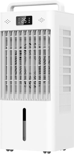 forestalk Unidad de aire acondicionado portátil 8100, baja energía con kit de instalación, temporizador, pantalla digital, ventilador de refrigeración 4 en 1 para el hogar, oficina, habitación